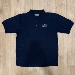 Classic Navy Blue Polo Shirt with Embroidered Logo